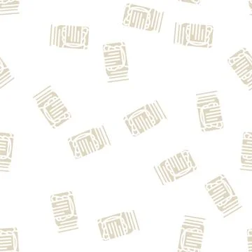 Assorted pickled vegetables glyph vector seamless pattern Stock Illustration