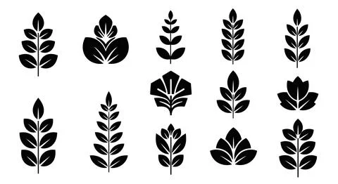 Assorted pine tree illustrations showcasing various styles and designs 스톡 일러스트