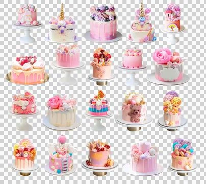 Assorted pink 20 pc copy Stock Photos