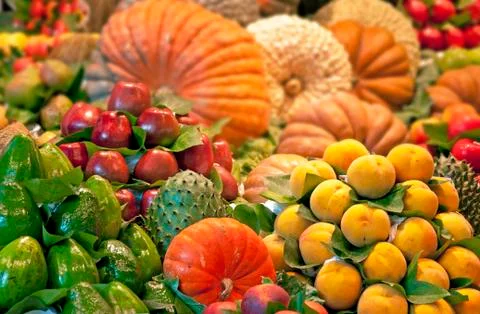 Assorted raw organic vegetables Stock Photos