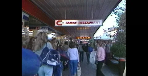 Assorted Retail Shops, Tasmania (1990s) Stock Footage 317736308