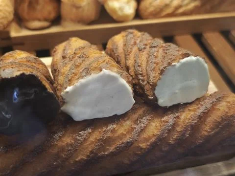 Assorted Rustic Artisan Breads Displayed in a Traditional Bakery Stock Photos