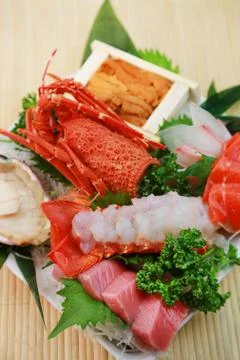 Assorted Sashimi Stock Photos