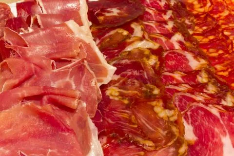 Assorted sausages Stock-Fotos