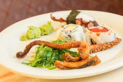Assorted Seafood Plate Foto stock