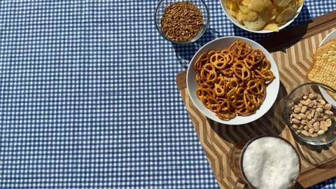 Assorted Snack Selection Stock Footage 313364033
