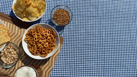 Assorted Snack Selection Stock Footage 313364228