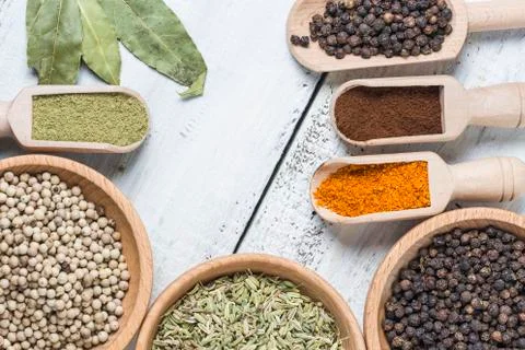 Assorted spices Stock-Fotos