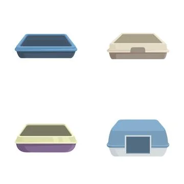 Assorted styrofoam food containers illustration Stock Illustration