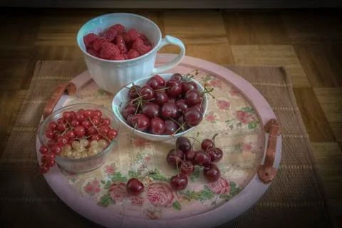 Assorted Summer Fruit Stock Photos