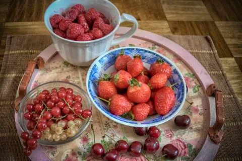 Assorted Summer Fruit Foto stock