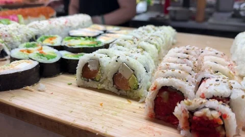 Assorted Sushi Platter 库存影片 330039287