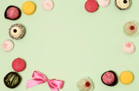 Assorted sweets background Stock Photos
