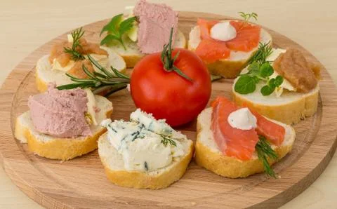 Assorted tapas Stock Photos