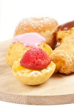 Assorted tea cakes Stock Photos