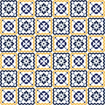 Assorted tiles pattern Stock Illustration