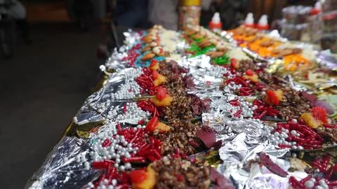 Assorted Traditional Sweet Pan Displayed for Sale at a Market Shop Stock Photos
