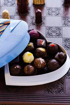 Assorted truffles Stock Photos