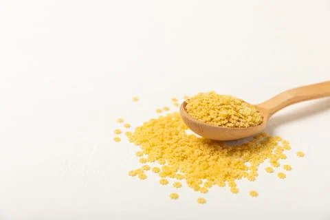 Assorted uncooked pasta in bowls Stock Photos