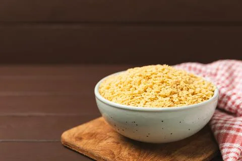 Assorted uncooked pasta in bowls Stock Photos