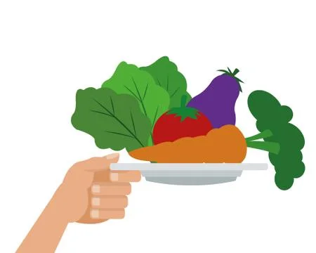 Assorted vegetables icon Stock Illustration