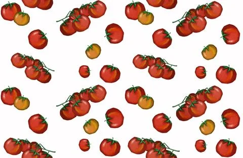 Assorted vegetables seamless pattern Stock Illustration