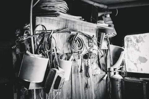 Assorted vintage items Stock Photos