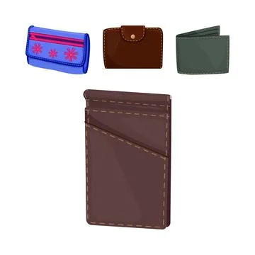 Assorted wallets collection holding personal finance essentials イラスト素材