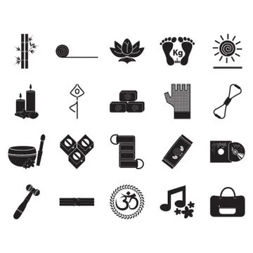 Assorted Wellness Elements イラスト素材