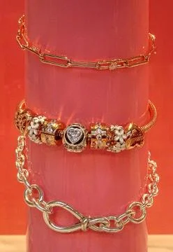 Assorted  Women's Bracelets Stock Photos
