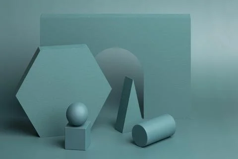 The assortment abstract 3d design elements Stock Illustration