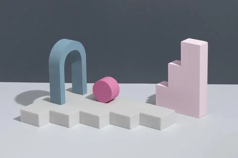 The assortment abstract 3d design elements Stock-Fotos