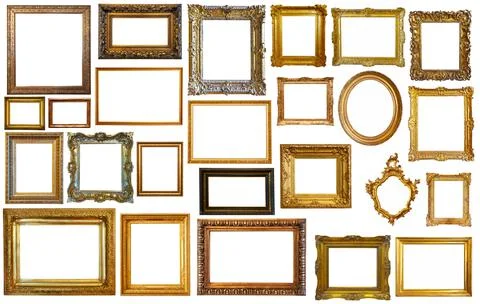 Assortment of art frames Stock Photos