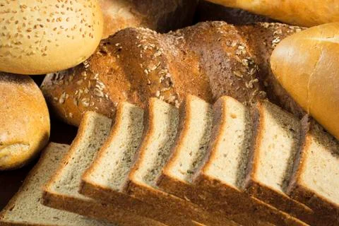 Assortment of bread Stock Photos
