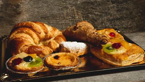 Assortment of cakes Stock Photos