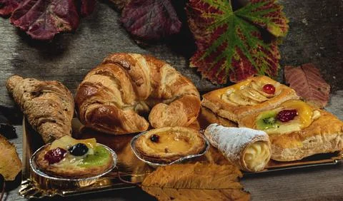 Assortment of cakes Stock Photos