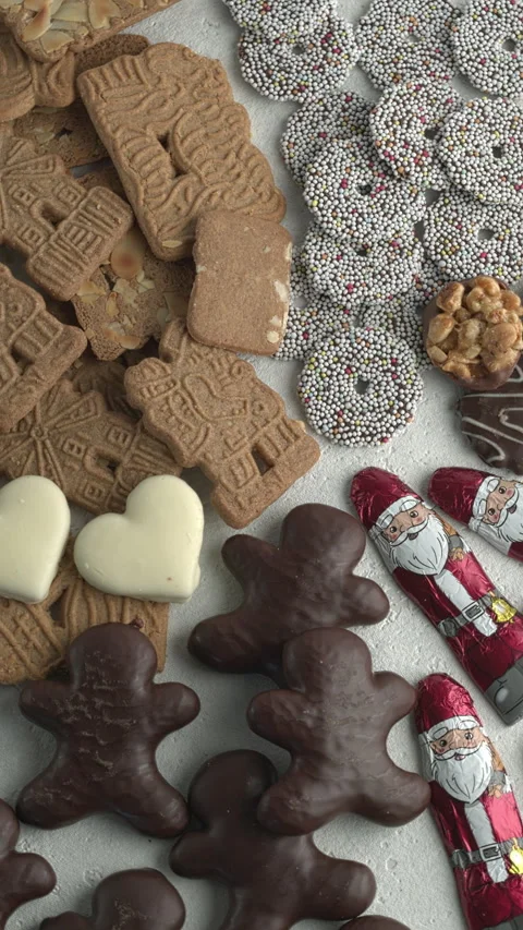 Assortment of Christmas sweets. Video stock 281415546
