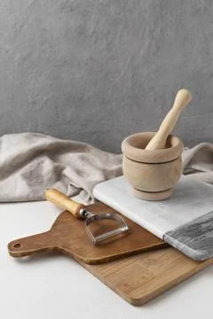 Assortment different kitchen objects 2 Stock Photos