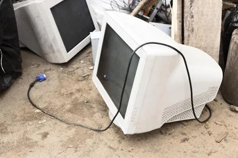 Assortment of dirty dumped objects Stock Photos