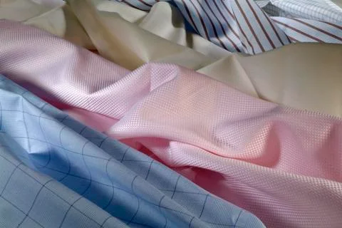 Assortment fabric Stock Photos