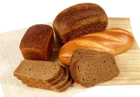 Assortment of fresh bread Stock Photos