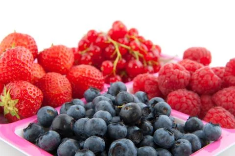 Assortment fresh fruit Stock Photos