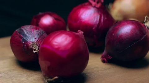 Assortment of fresh vegetables close up rotate Stock Footage 70397411