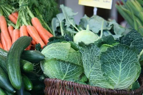 Assortment of fresh vegetables Stock Photos