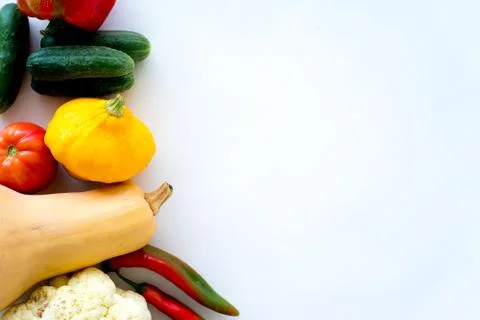 Assortment of fresh vegetables Stock Photos