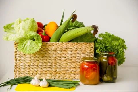 Assortment of fresh vegetables Stock Photos