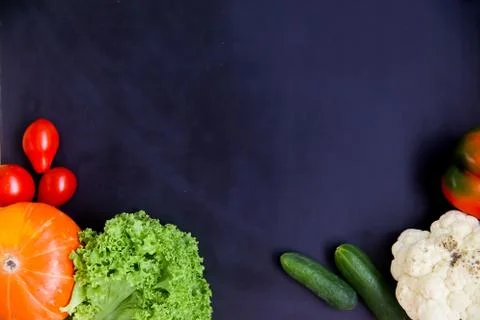 Assortment of fresh vegetables Stock Photos