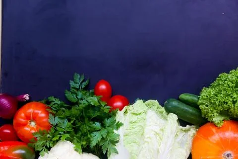 Assortment of fresh vegetables Stock Photos
