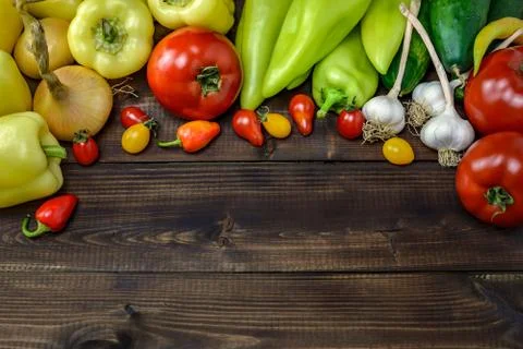Assortment of fresh vegetables Stock Photos