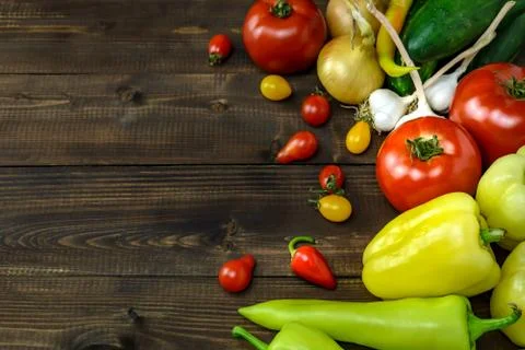 Assortment of fresh vegetables Stock Photos